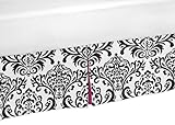 Queen Bed Skirt for Hot Pink, Black and White Isabella Bedding Sets by Sweet Jojo Designs