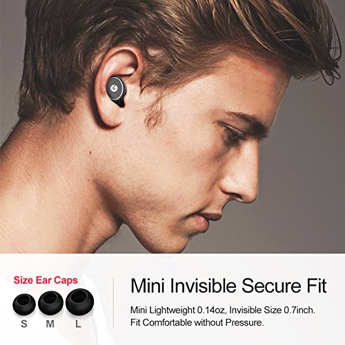 LOSENCE Bluetooth Earbuds V4.1 Smallest Invisible Wireless Bluetooth