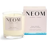 NEOM- Real Luxury Scented Candle,1 Wick | Lavender & Rosewood | Essential Oil Aromatherapy Candle | Scent to De-Stress