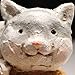 ART & ARTIFACT Cat Lady Sculpture - Primitive Kitschy Woman with Kitty on Head Figurine