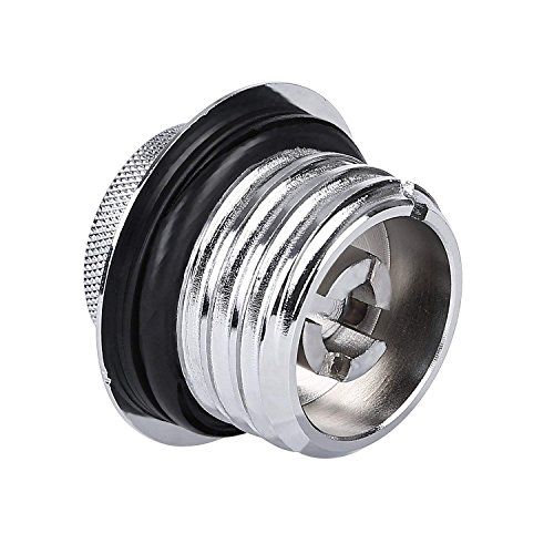 DLLL Motorcycle CNC Aluminum Fuel Gas Tank Oil Cap for Harley Davidson Sportster XL 1200 883 X48 Dyna Softail FXD FL XL FLT Big Twin Touring Road King (Silver) - Thumbnail 4