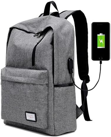 Slim Notebook Travel Backpack for Men Business Laptop Backpack School College Computer Bookbag (Gray)