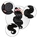 ISEE Hair 8A Unprocessed Brazilian Virgin Body Wave Human Hair 3 Bundles 100% Unprocessed Human Hair Extensions Natural Black (18