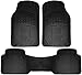 Motorup America Auto Floor Mats (Set of 4) - Fits Select Vehicles Car Truck Van SUV Gray
