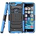 i-Blason Prime Case Designed for iPhone 6 Plus, [Kickstand] iPhone 6 Plus (5.5) 2014 New Release [Heavy Duty] [Dual Layer] Combo Holster Cover case with [Locking Belt Swivel Clip] (iPhone 6 Plus, Blue)