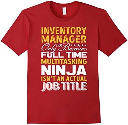 Mens Inventory Manager Is Not An Actual Job Title TShirt 2XL Cranberry