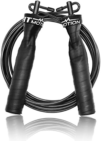Speed Skipping Rope by FitMotion for Workout and Speed Training | Double Under Jump Rope for Fitness, Exercise, WOD, Outdoor, MMA & Boxing Training