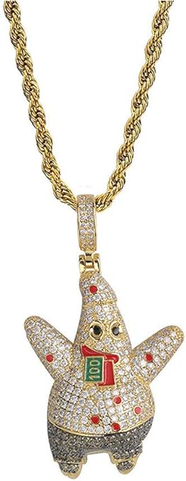 Spongebob iced out chain Clearance