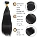 9A Malaysian Human Hair 3 Bundles Straight Remy Hair Extensions Human Hair Black Double weft by Lovenea(14 16 18)