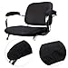 BTSKY Offce Computer Chair Armrest Slipcovers Covers -Polyester Desk Chair/Rotating Chair Arm Cover, Set of 2 (Black)