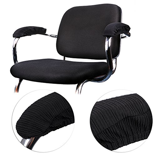 BTSKY Offce Computer Chair Armrest Slipcovers Covers Polyester Desk