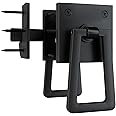 Sdstone Double Side Gate Latch, Heavy Duty Gate Latches,Black Gate Latch for Outdoor Fence, Wooden Gates, Pool Gate, Backyard, Garden