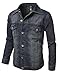 J.TOMSON Mens Denim Jacket w/ Hoodie