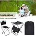 Yunhigh Portable Folding Stool with Back, Aluminum Mini Fishing Chair Small Stool Seat Heavy Duty Foldable Lightweight for Backpacking Hiking Camping Picnic Travelthumb 1