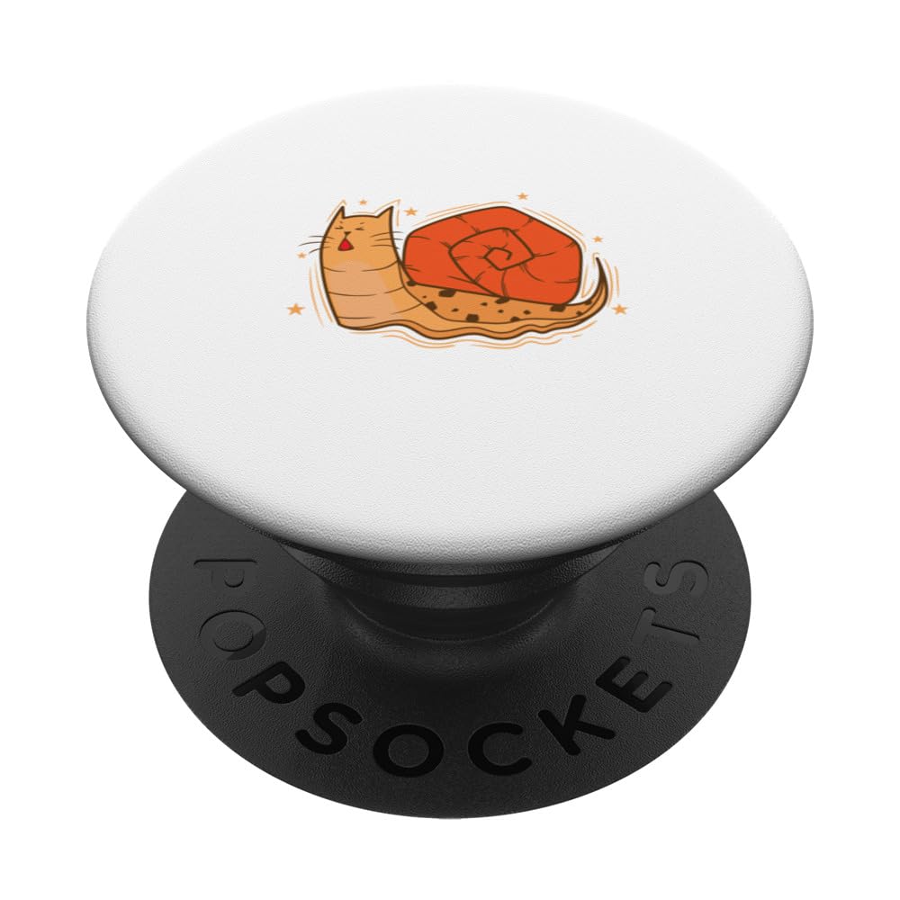 Cat Snail Snail House Animal PopSockets Swappable PopGrip
