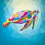 Diamond Painting Kits for Adults and Kids by Craftymint - Large Premium Full Drill 5D Diamond Art - Relax and Paint with Diamonds - Kit Includes All Tools and Accessories (Square, Morgan's Turtle)