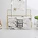 METAN White Marble Sticky Note Pads, Pop Up Notes Memo Pads for Page Marker and Daily Memo with 4 Different Size, 6 Pads 80sheets/pad