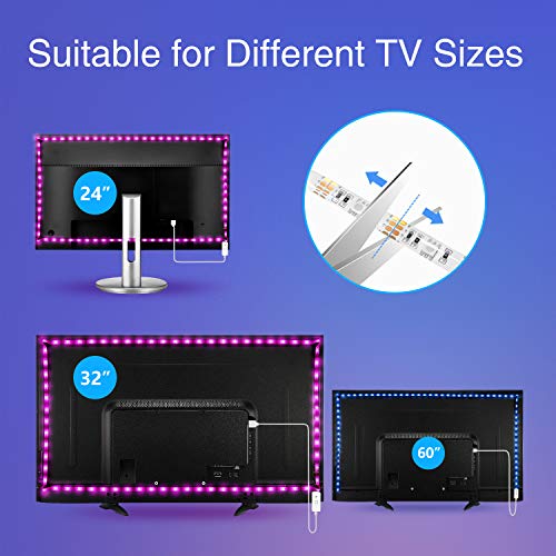 NITEBIRD TV LED Backlight, 9.2 Feet USB Smart Led Strip Lights Kit Works with Alexa Google Home