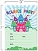 Papery Pop Bounce House Birthday Invitations with Envelopes (15 Pack) - Kids Birthday Party Invitations for Boys or Girls