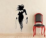 Wonder Woman Wall Decal Comics Superhero Vinyl Sticker Nursery Wall Art Teen Kids Room Wall Decor Removable Waterproof Mural (447z)