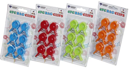 24-Pack Bread and Bagel Bag Clips