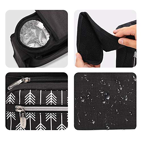 image for Lekebaby Baby Stroller Organizer with Insulated Cup Holders Universal 