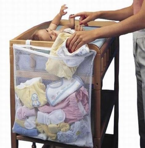 Baby Crib Hanging Bag Baby Clothes Storage Bag Kids Toy Storage Bag