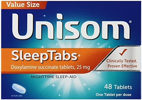 Unisom Sleep Tabs Tablets, 48-Count , Pack of 4