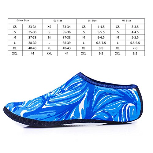 Ownsig Camouflage Blue Beach Shoes Adult Children Diving Socks Scuba Snorkeling Swim Seaside Boots Wetsuit Prevent Scratche Warming Non-slip XL