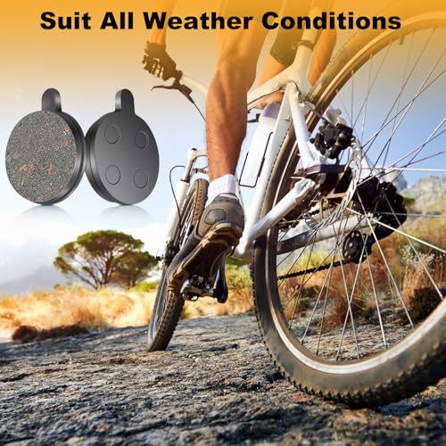 4 Pairs Disc Brake Pads, Brake Pads Brake Disc Rotor, Electric Scooter Brake Pads, Semi Metal Brake Pads Replacement for 10in Electric Scooter