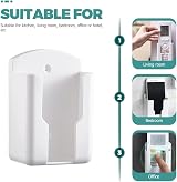 Remote Control Holder Wall Mount - Pack of 5 - Multi-Use view 3