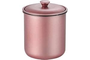 DUSCOKE Stainless Steel Car Ashtray with Lid, Windproof Portable Cigarette Butt Bucket, Extinguished Smokeless Ash Tray Cup Holder, Detachable Mini Trash Can for Cars, Home, Outdoor, Office (Pink)