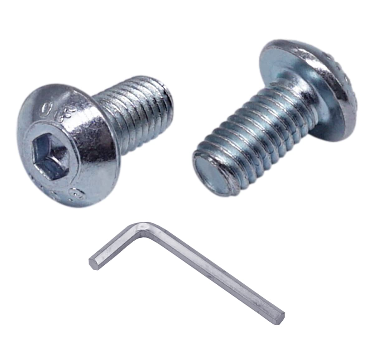 Marcopol (Pack of 100 pcs) ISO 7380 Allen Socket Button Head Screws M5 x 10 mm, Machine Screw, Hexagon Socket, Cap Bolts (100, M5 x 10 mm)