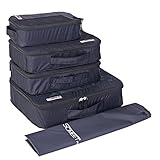 Someetpro Packing Cubes - 5 Piece Set - Small, 2 Medium, Large and Laundry Bag - Travel Luggage Organizer - Backpack Suitcase Organizers