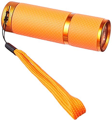 LUX-PRO LP395-OR Gels Glow in Dark 9 LED Flashlight, Orange by LUX-PRO