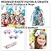 Mermaid Party Favors Supplies,73PCS Girl Gift Bag w/Mermaid Tail Necklace Bracelet Mask Headband Sticker for Goodie Bag Filler for Birthday Party, Perfect Mermaid Party Gift Carnival Prize for 12 Kids