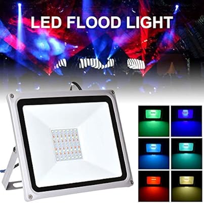 100W Foco LED RGB de Exterior impermeable IP65 LED Foco de Colores ...