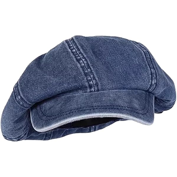 Denim Beret Hat for Women French Style Artist Hat Casual  display picture 2