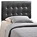 Modway Emily Upholstered Tufted Button Fabric Twin Size Headboard In Black
