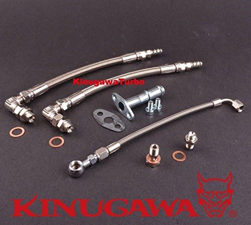 Kinugawa Turbo Oil Water Line fit SUBARU Garrett GT30R GT35R GT28R Ball Bearing
