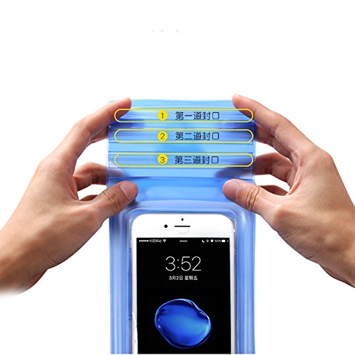 qqyl Cellphone Waterproof Bag for Swimming for Sun Bath Beach Bath Sauna Tool Phone Case Waterproof Cellphone Bag Cellphone Bag Waterproof Cellphone Bag Waterproof 7plus Phone Case(Random color)