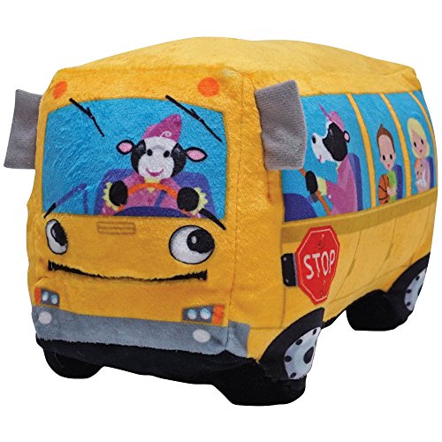 Cuddle Barn Animated Toy Wheelie School Bus Singing Wheels on the Bus