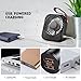 OMORC Mini USB Desk Fan, Rechargeable Portable Fan, Super Quiet with 55° Adjustable Angle, Table Cooling Fan for Office/Home/Study/Bedroom(Black)