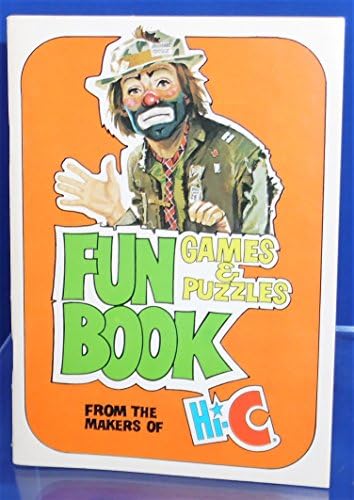 1971 Fun Book Games &amp; Puzzles Sad Clown Coke Food Division Edition