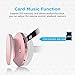 Bluetooth Wireless Over-ear Stereo Headphones, Fetta 4 in 1 Upgrade Bluetooth Foldable Headsets with Micro Support SD/TF Card (Upgrade Rose Gold)
