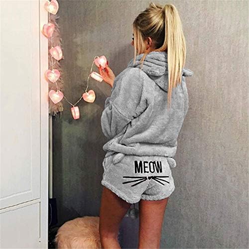 YiShengyuankeji Women Pajama Sets Autumn Winter Warm Pyjamas Animal Sleepwear Cat Female Pajama Women Homewear