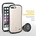 iFace Duo Case and Magnetic Car Mount Set for iPhone 7 Plus - 2 in 1 Rugged Military Grade Protective Case with Car Holder/Kickstand [Champagne Gold]
