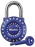Master Lock Padlock, Set Your Own Combination Lock, 1-15/16 in. Wide, Assorted Colors, 1590D