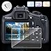 Camera Screen Protector,for Canon EOS 1200D 1300D T5 T6 Kiss X70 X80,MYECOGO Tempered Glass Clear Film, 0.33mm 9H Ultra-clear for Canon DSLR Camera(1200D 1300D)