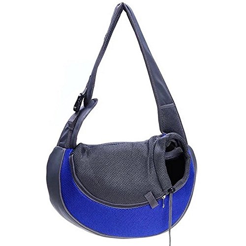 Pet Dog Cat Puppy Zip Travel Tote Shoulder Bag Sling Backpack Carrier (S size/Yellow) - Thumbnail 4